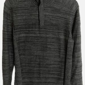 Alfani Men's Dark Gray 1/4 Zip Sweater